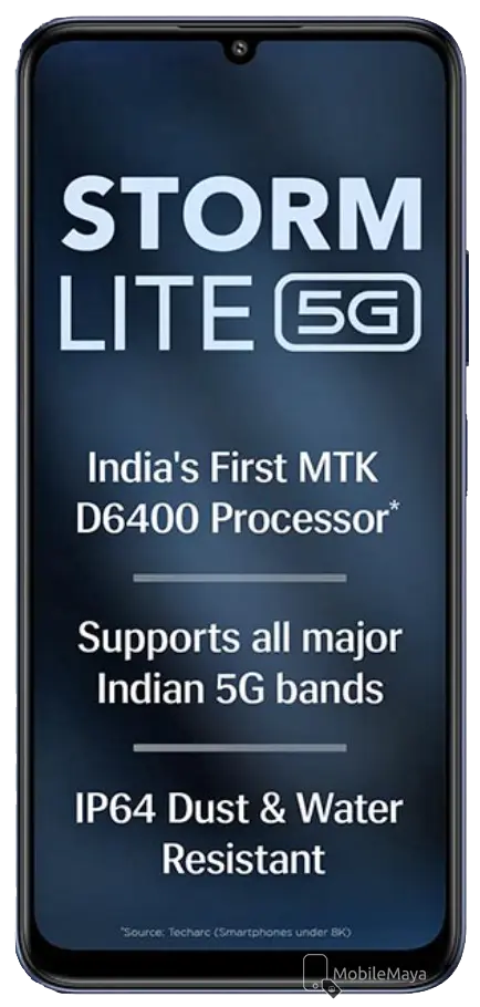 Lava Storm Lite 5G Front Image.