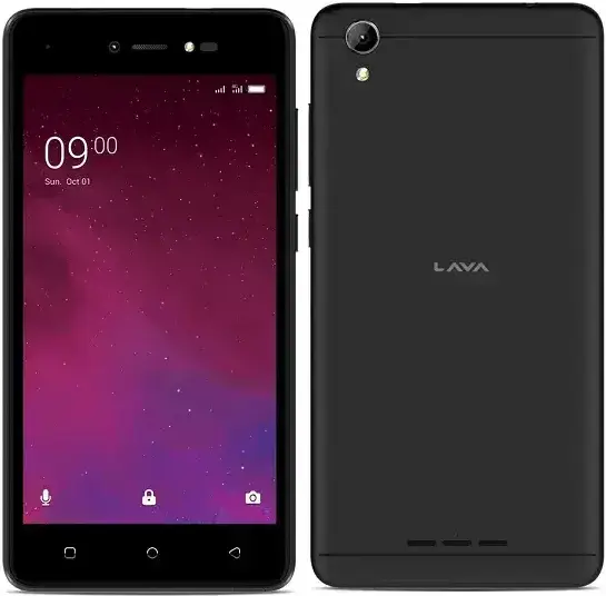 Lava Z60 Black Image.