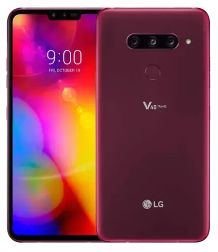 LG V40 ThinQ red official image