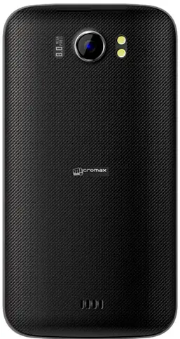 Micromax A110 Canvas 2 black  back side picture
