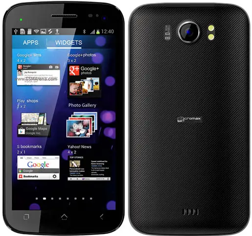 Micromax A110 Canvas 2 black side image