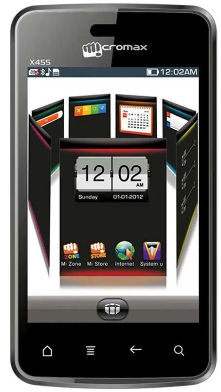 Micromax X455 official front side image