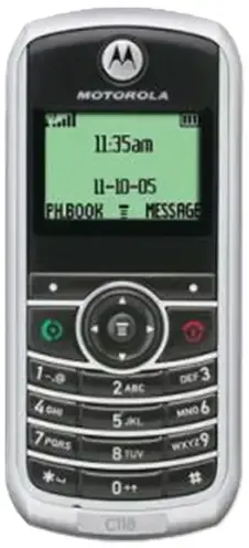 Motorola C118 front side image