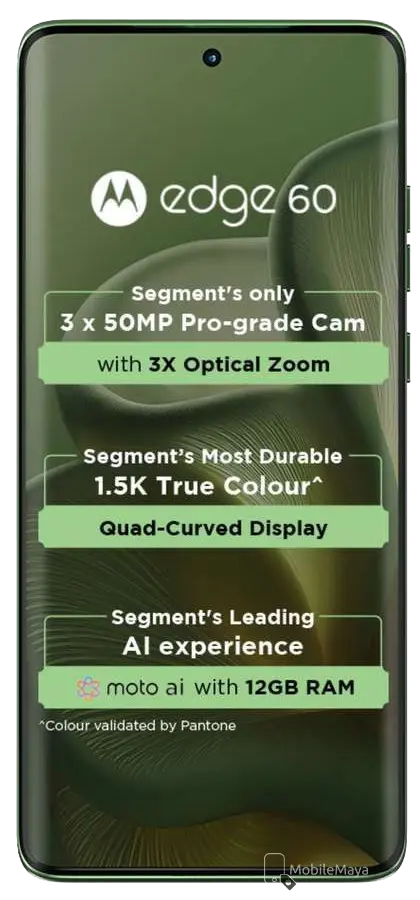 motorola edge 60 5g Front Image.