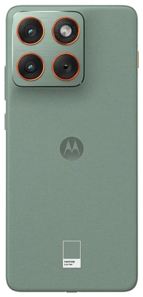 Motorola Edge 70 5G Pantone Lily Pad Back Side Image.