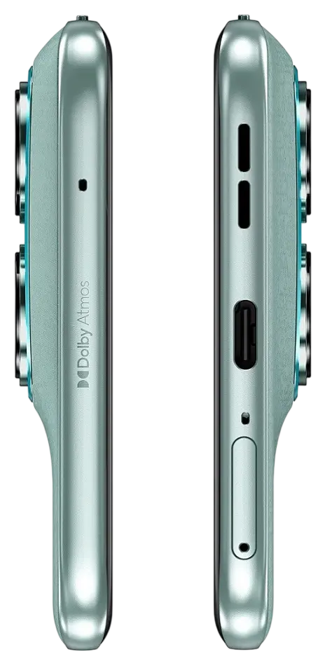 Motorola Edge 70 Fusion Pantone Blue Surf Charging Port Image.