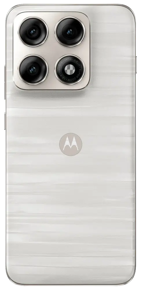 Motorola Edge 70 Pro Pantone Lily White Back Side Image