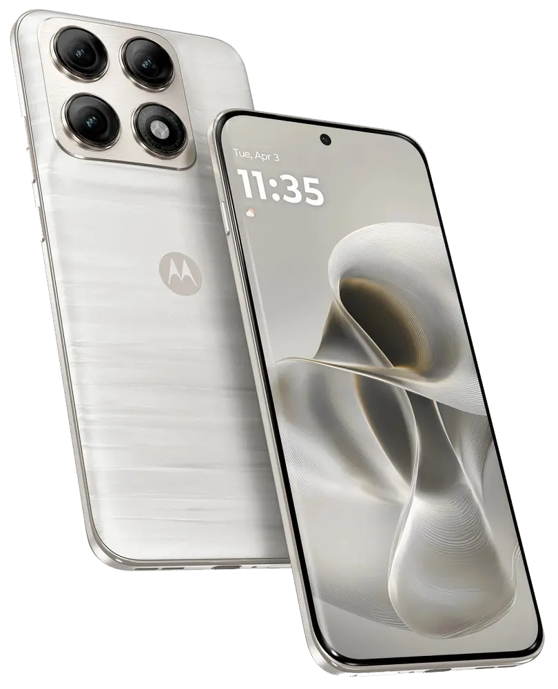 Motorola Edge 70 Pro Pantone Lily White Image