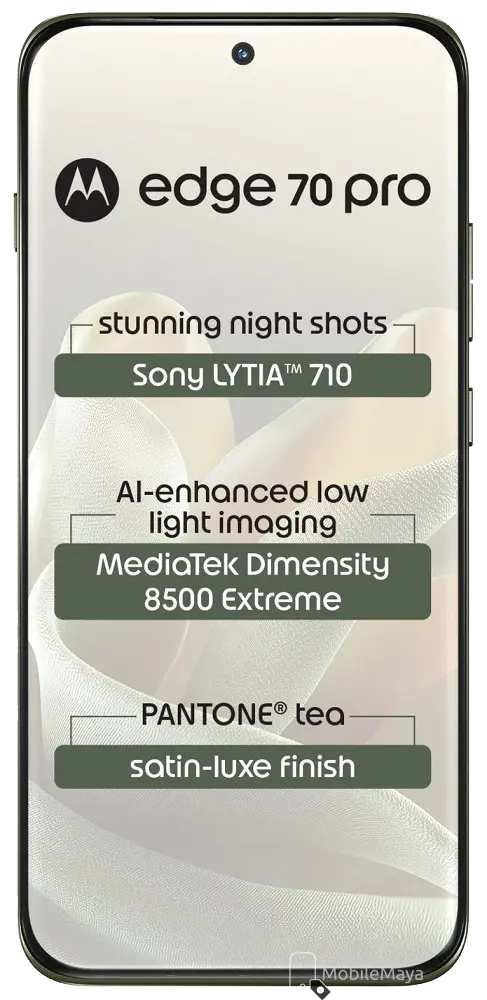 Motorola Edge 70 Pro Pantone Tea Front Side Image
