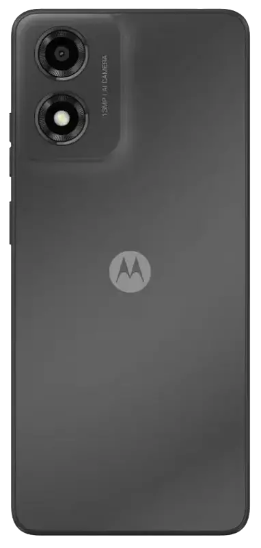 Motorola Moto E14 4G Graphite Grey Back Side Image