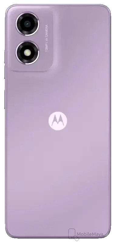 Motorola Moto E14 4G Pastel Purple Back Side Image
