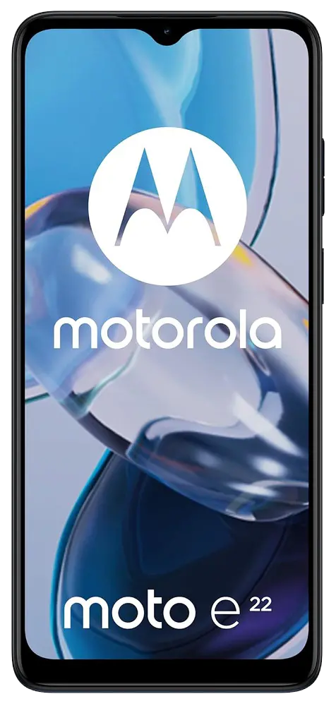 Motorola Moto E22 4G Astro Black Front Side Image