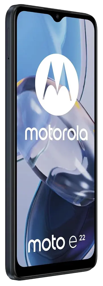 Motorola Moto E22 4G Astro Black Left Side Image