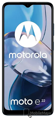 Motorola Moto E22 4G Crystal Blue Front Image
