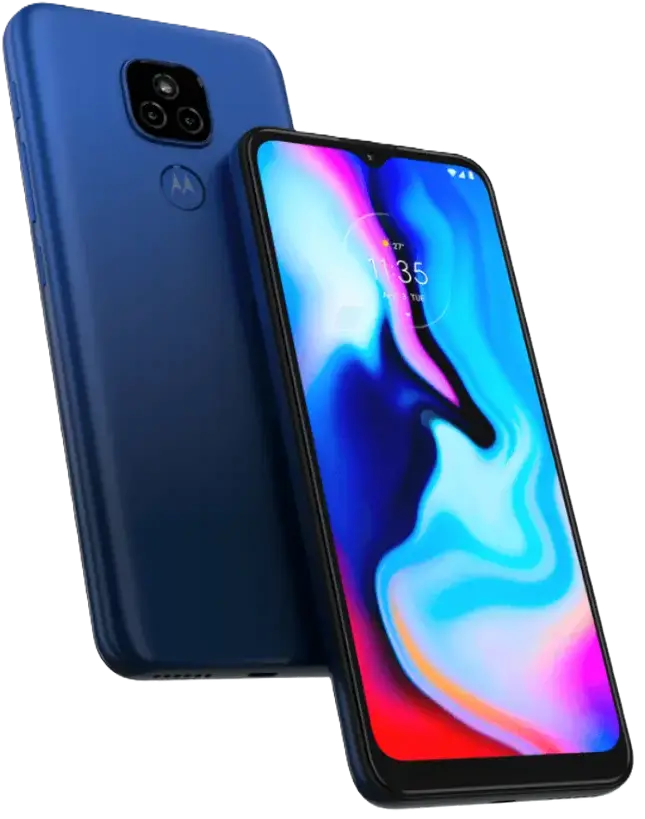Motorola Moto E7 Plus blue official image