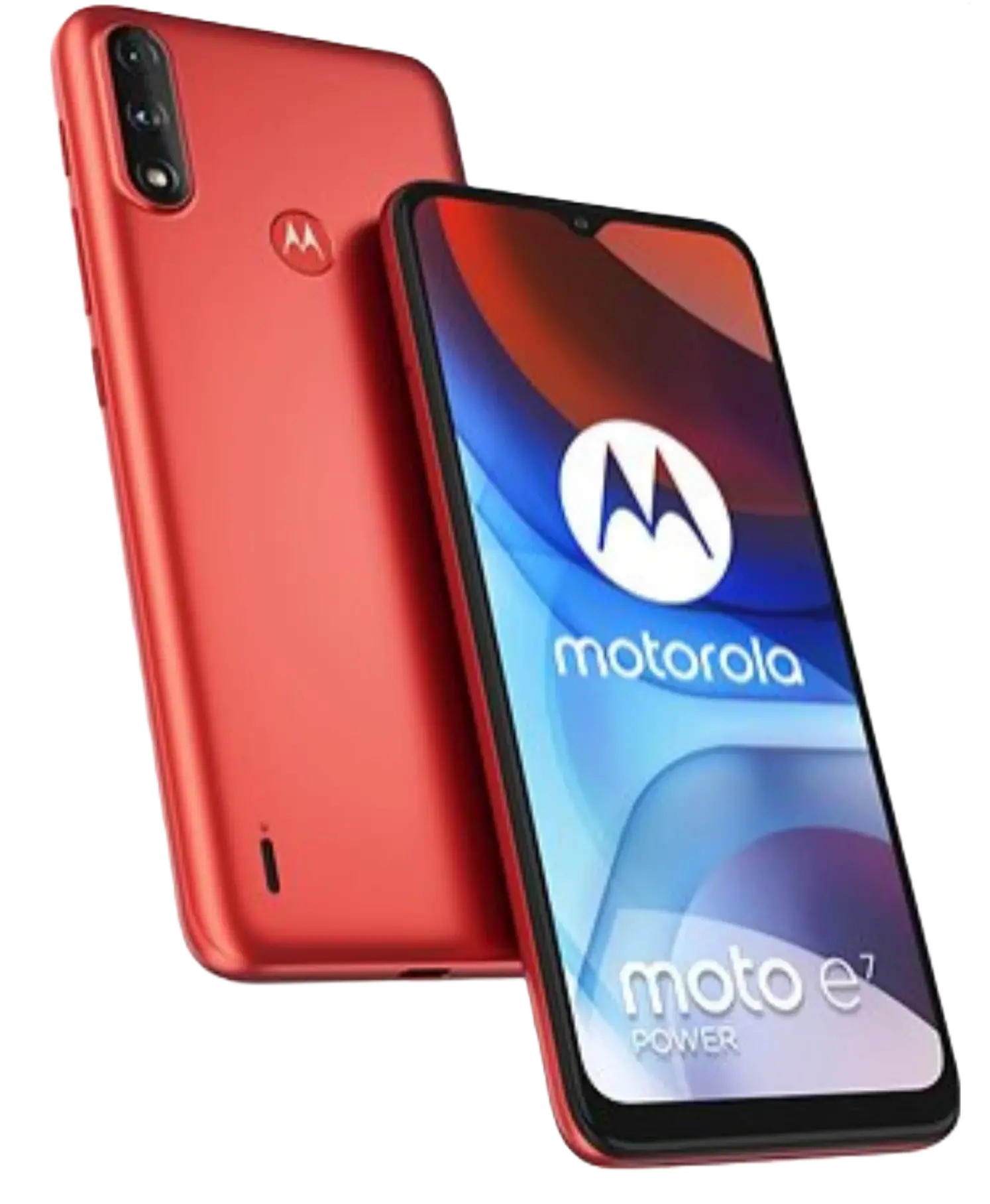 Motorola Moto E7 Power Coral Red official image