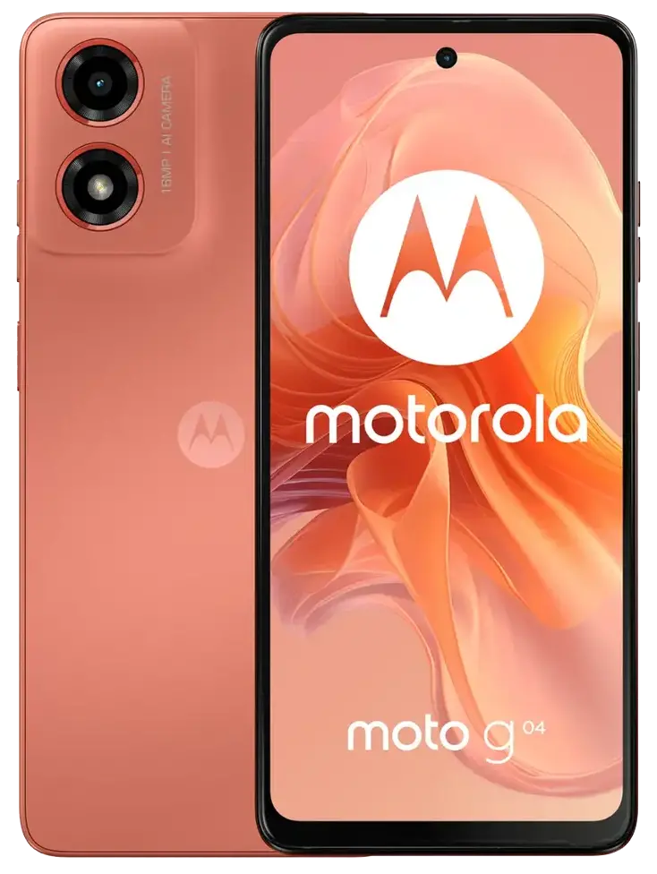Motorola Moto G04 orange color image