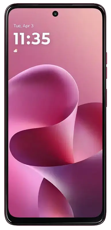Motorola Moto G37 Pantone Fuchsia Red Front Side Image