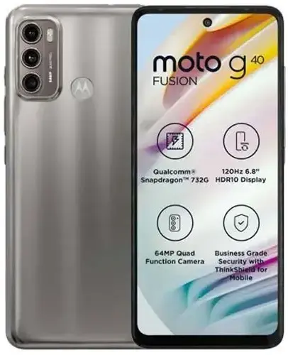 Motorola Moto G40 Fusion official grey color image