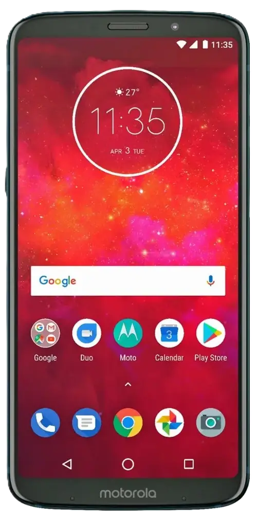Motorola Moto Z3 Play front side official image