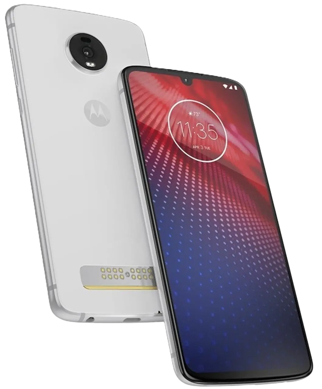Motorola Moto Z4 white color image