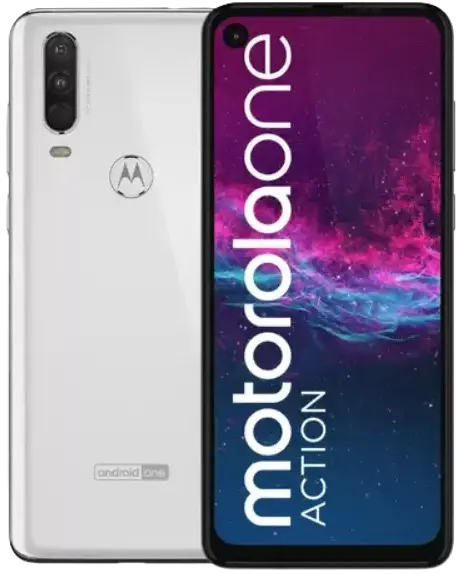 Motorola One Action white image
