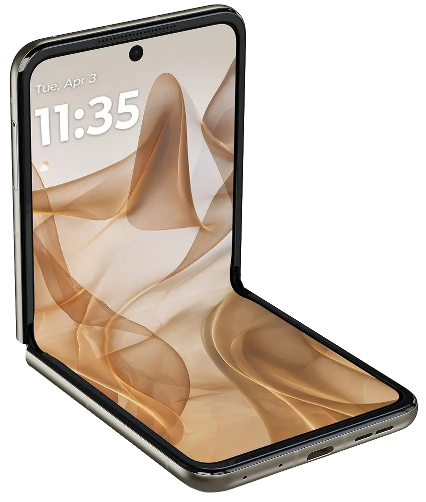Motorola Razr 2024 Beach Sand Folding Display Image