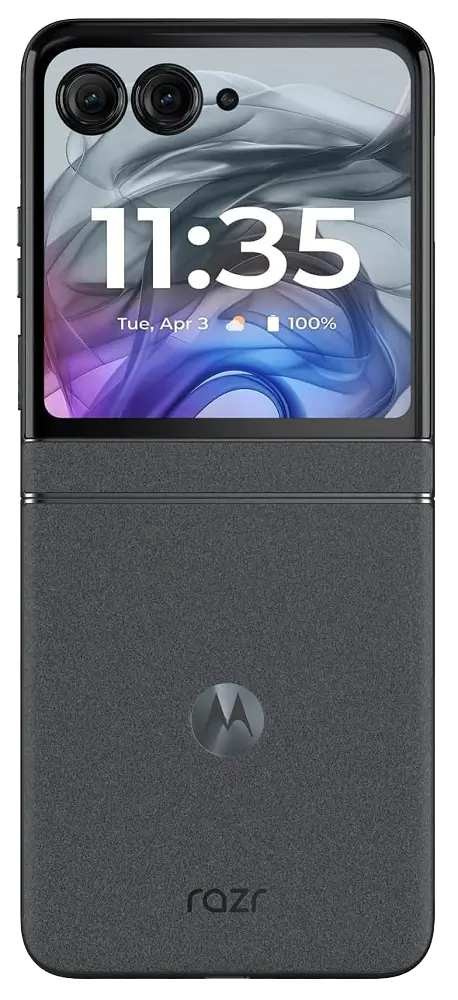 Motorola Razr 2024 Koala Gray Back Side Image