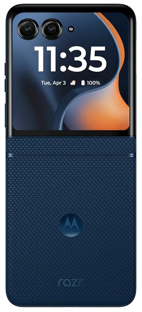Motorola Razr 2025 Pantone Gibraltar Sea Back Side Image