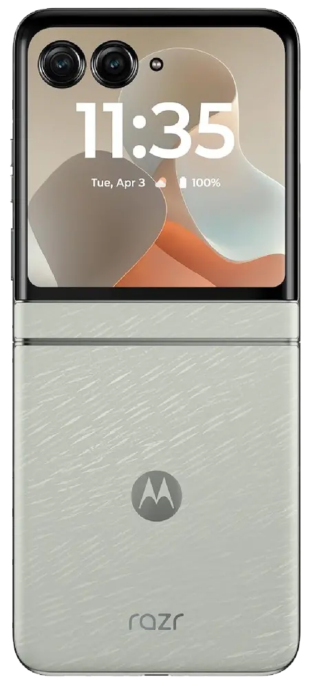 Motorola Razr 2025 Pantone Lightest Sky Back Side Image
