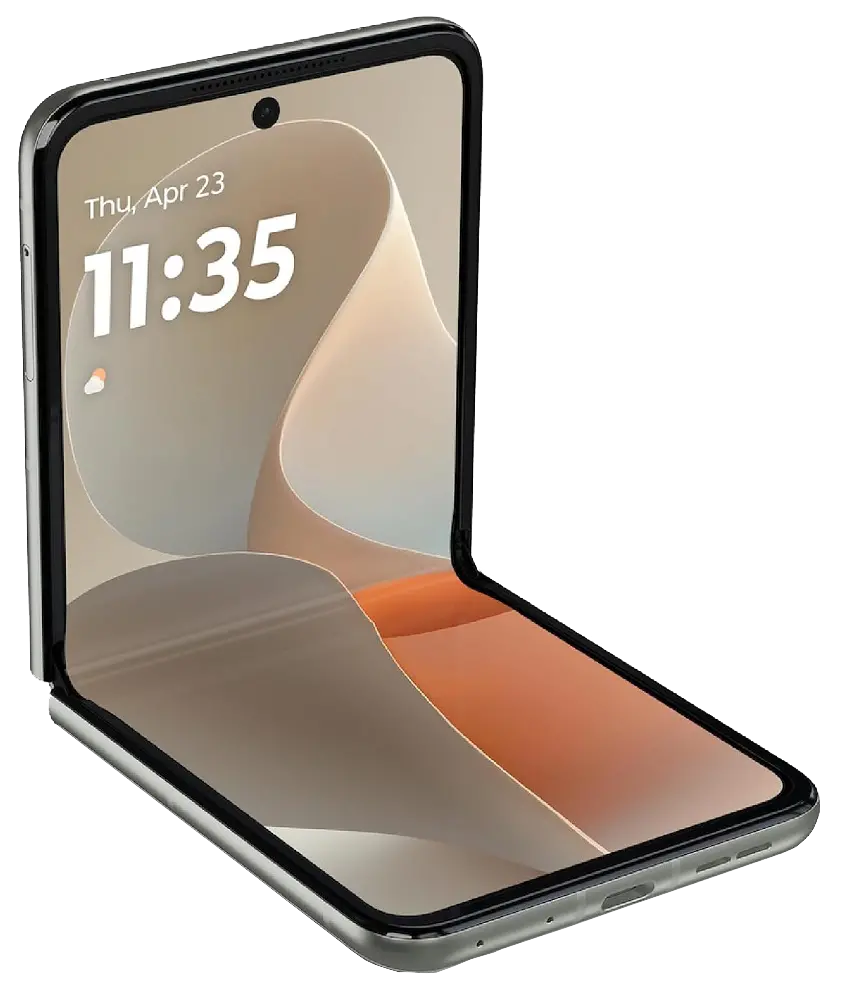Motorola Razr 2025 Pantone Lightest Sky Folding Display Image