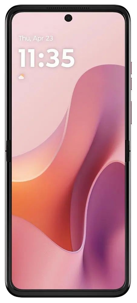 Motorola Razr 2025 Pantone Parfait Pink Front Side Image