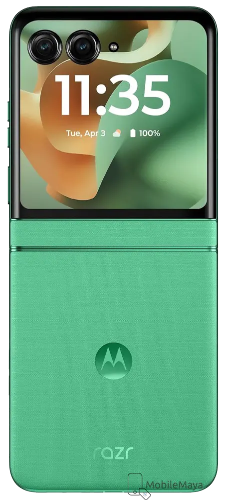 Motorola Razr 2025 Pantone Spring Bud Back Side Image