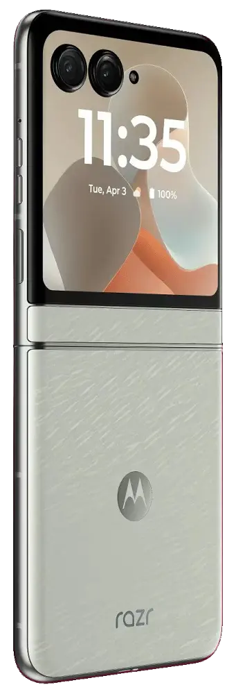 Motorola Razr 60 Pantone Lightest Sky Back Side Image