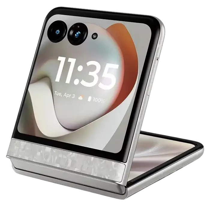 Motorola Razr 70 Pantone Bright White Folding Image