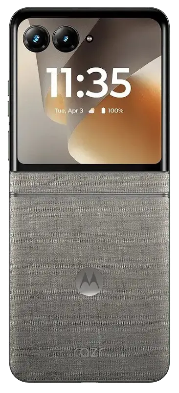 Motorola Razr 70 Pantone Hematite Back Side Image