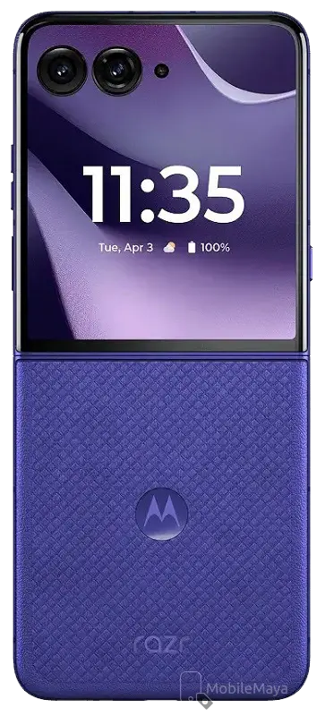Motorola Razr 70 Ultra Pantone Orient Blue Back Side Image