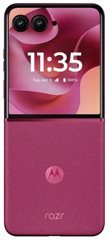 Motorola Razr Plus 2025 Pantone Hot Pink Back Side Image