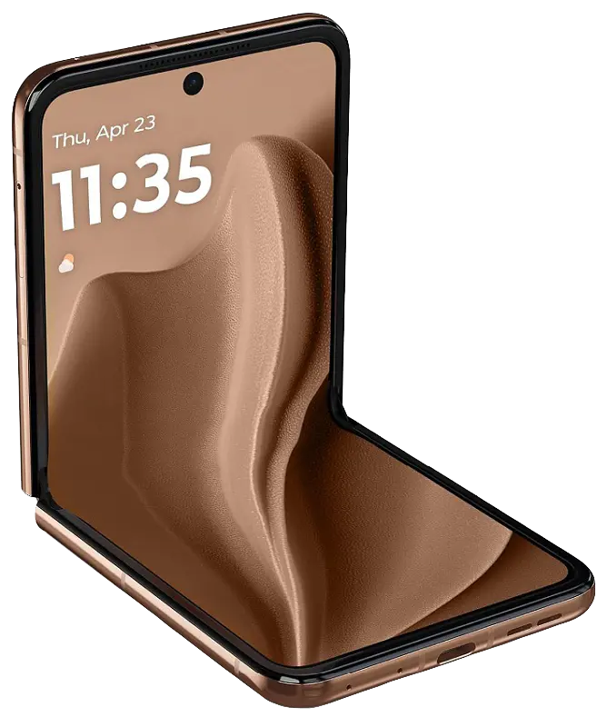 Motorola Razr Plus 2025 Pantone Mocha Mousse Folding Display Image
