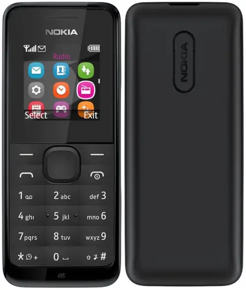 Nokia 105 Black Image.