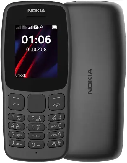 Nokia 106 (2018) Black official Image