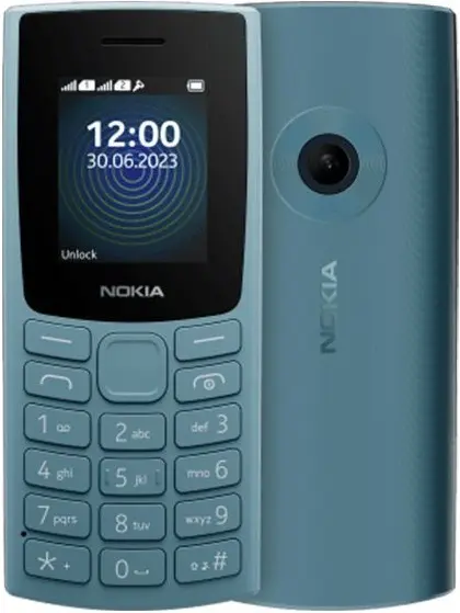 Nokia 110 (2023) Cloudy Blue Official Image.