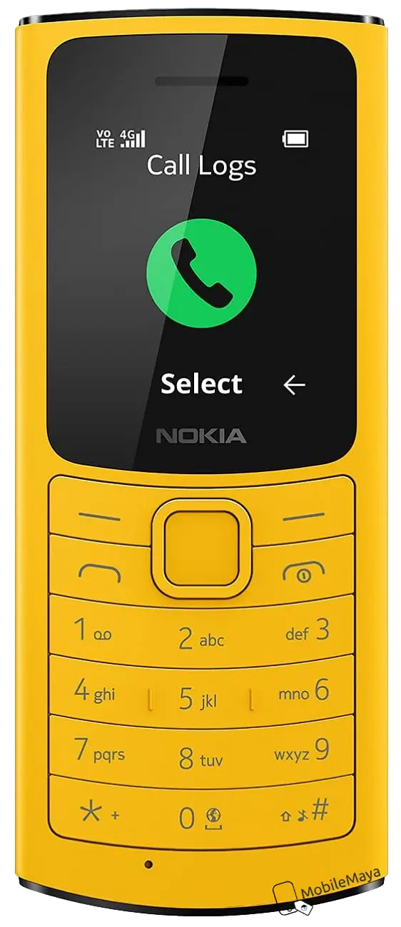 Nokia 110 4G Black Front