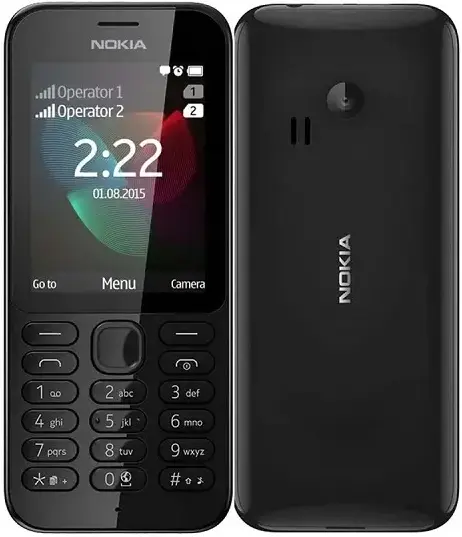 Nokia 222 Dual SIM Black Image.