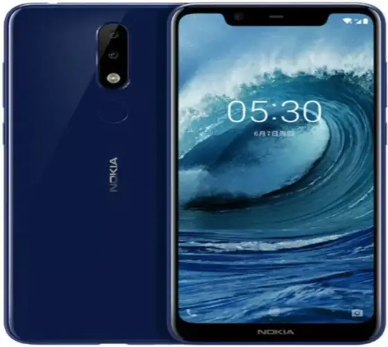 Nokia 5.1 Plus blue official image