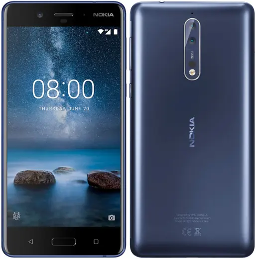 Nokia 8 blue official Image