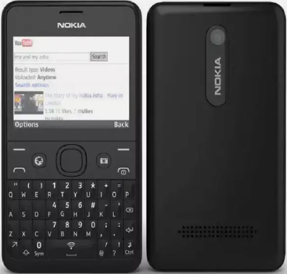 Nokia Asha 210 black official Image