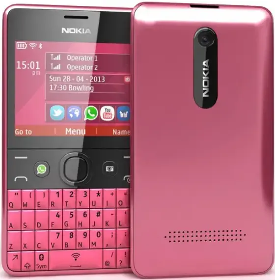 Nokia Asha 210 pink official Image