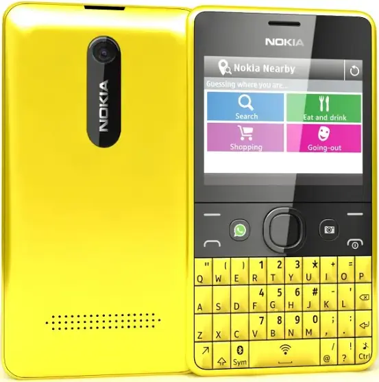 Nokia Asha 210 yellow official Image