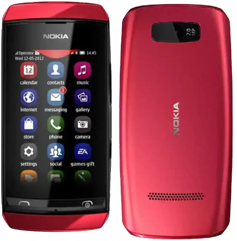 Nokia Asha 305 red color image